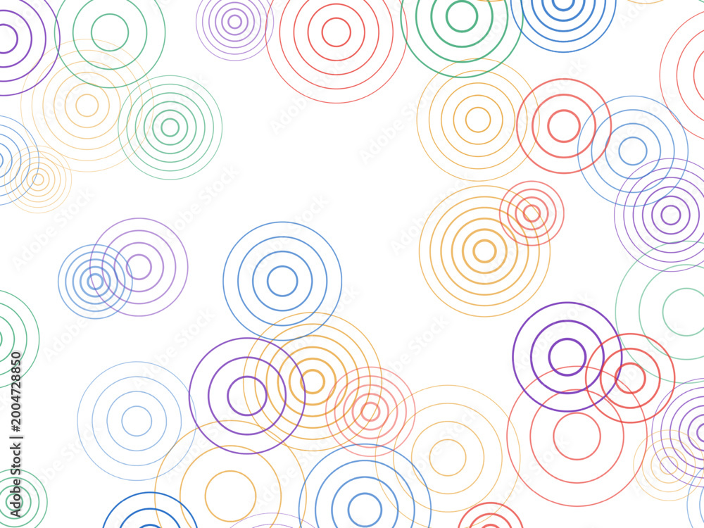 Fototapeta premium Minimalist Ring Scatter Modern Abstract Background Art