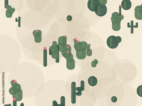 Photos Boho Cactus Succulent Plant Pattern Design