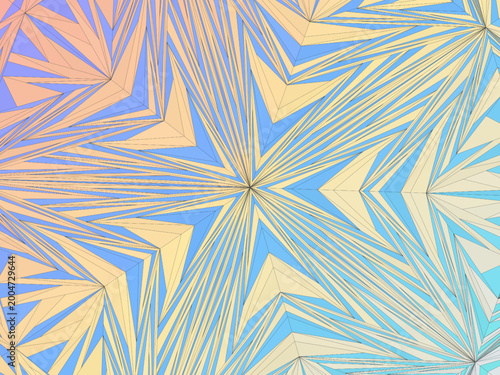Cuadro en lienzo Non-Repeating Mathematical Tiling Pattern Art Print