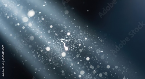 Abstract Light Rays and Sparkling Particles.