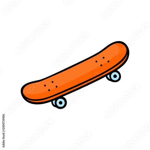 vector illustration of a skateboard 