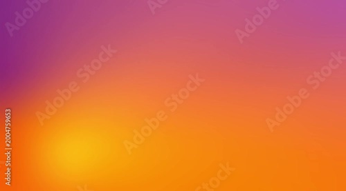 Smooth gradient of colors transitioning from purple to orange, perfect for backgrounds, digital designs, web banners, and artistic projects.