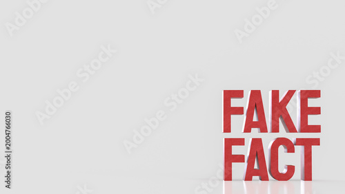 Photos Fake Fact Misinformation Warning Concept 3d render.