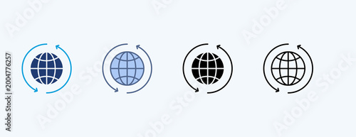 Fotografie Internet Multiple Icon Illustration Vector