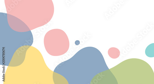 Colorful abstract shapes on white 2.