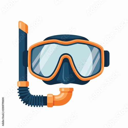 Konstfotografi Snorkeling mask and tube equipment.