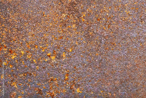 Old rusty brown rust orange metal pattern steel texture corrosion background iron color abstract