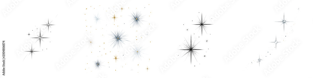 Fototapeta premium Sparkling Stars: Cosmic Dust and Celestial Light