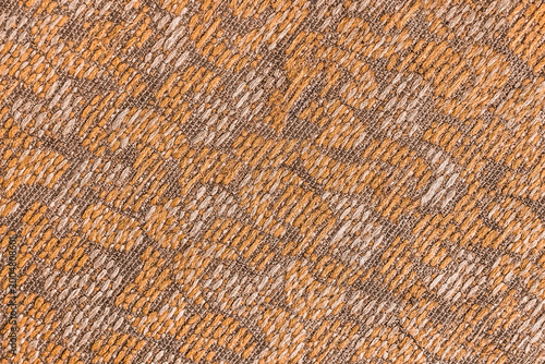 Texture decorative brown fabric old retro upholstery char thread vintage surface background structure backdrop