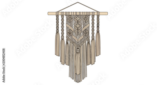 Foto Decorative Wind Chime with Metal Tubes.