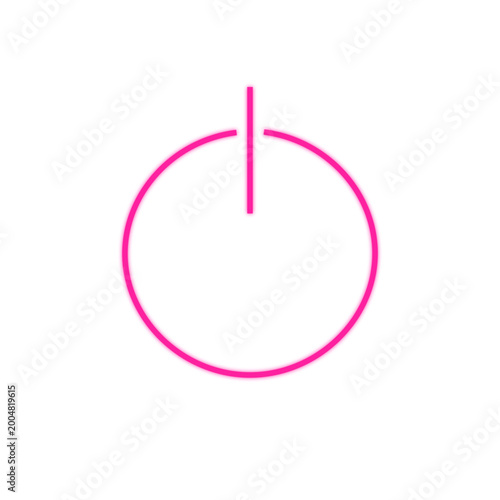 red neon system boot icon
