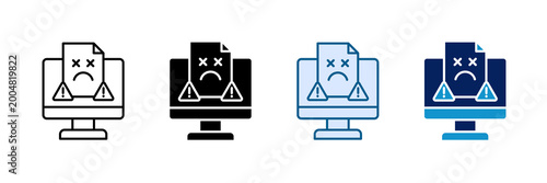 Photos Desktop Error Icon Set Multiple Style Collection