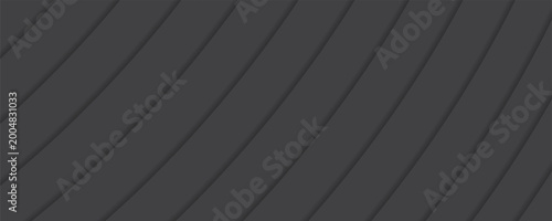 Foto Abstract dark gray background with diagonal overlapping layers and soft shadows