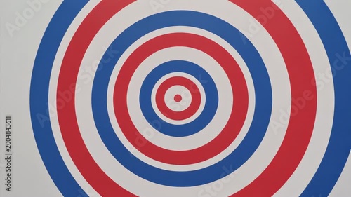 Red Blue and White Target Design.