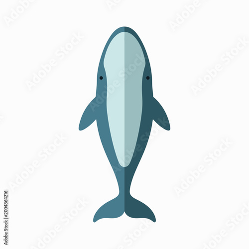 Illustration of a blue whale.
