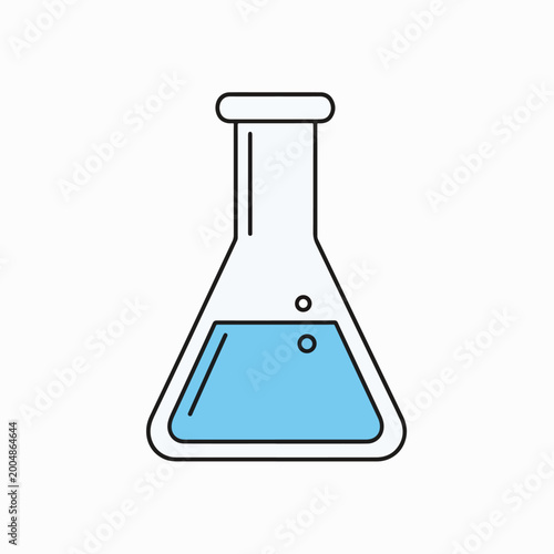 Laboratory glassware conical flask container.
