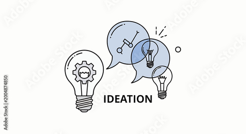 Valokuva Light Bulb Idea Concept Symbol.