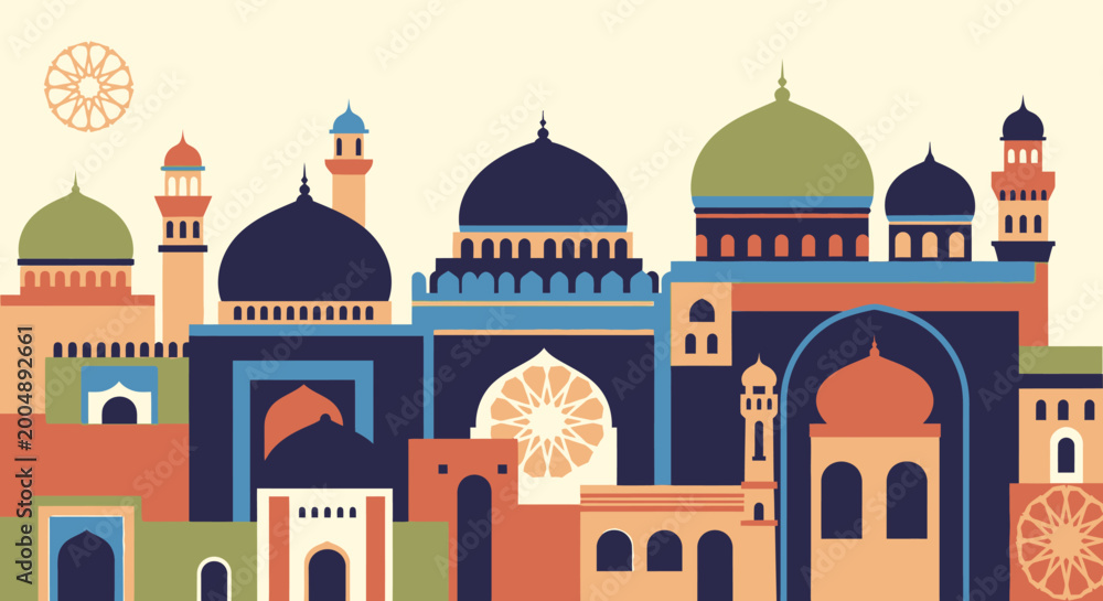 Fototapeta premium Mosque Architecture Islamic Buildings.