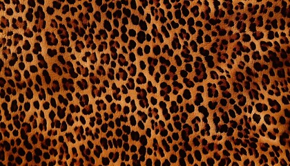A close-up view of a leopard's distinctive fur pattern
