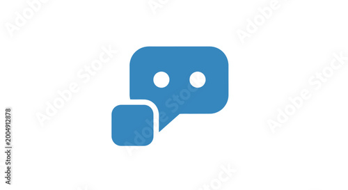 Free Download Blue chat speech bubbles icon. - GFXLoad