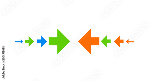 Free Download Colorful arrows pointing in different directions. - GFXLoad