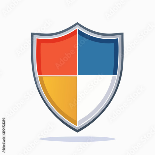 Free Download Colorful Shield Emblem - GFXLoad