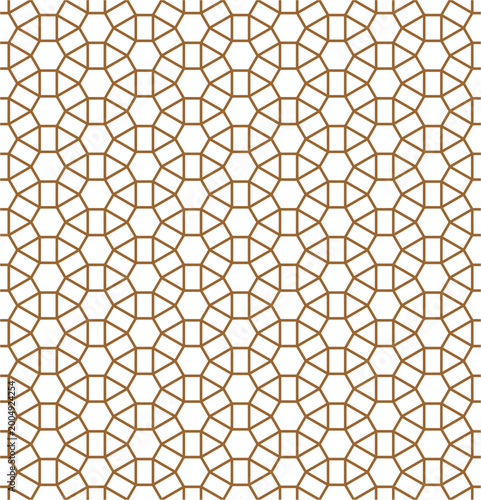 Seamless Geometric Pattern with Octagons 