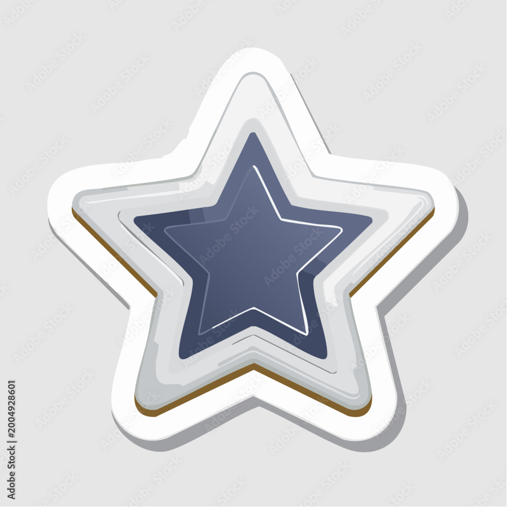 Obraz premium Layered Star Graphic with Blue Center