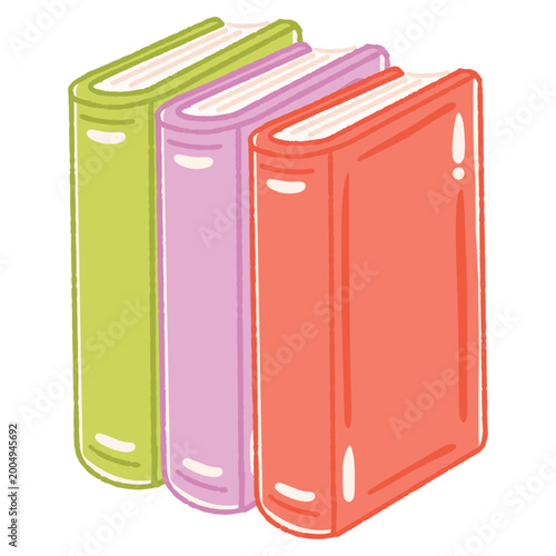 Handdrawn Illustration of  Stack Book