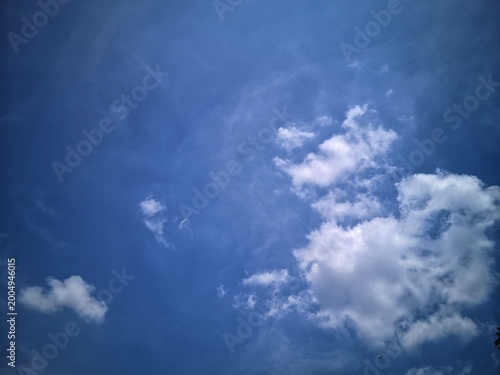 Fotografía This photo shows a view of a clear blue sky