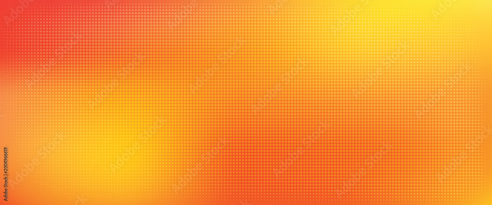 Fototapeta premium Abstract background with vibrant orange and yellow gradient featuring a subtle halftone dot pattern eps10