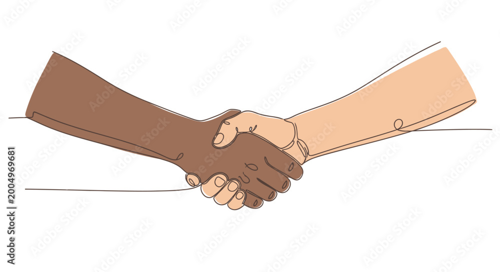 Foto Diverse handshake, partnership, agreement, unity, support, trust, collaboration,