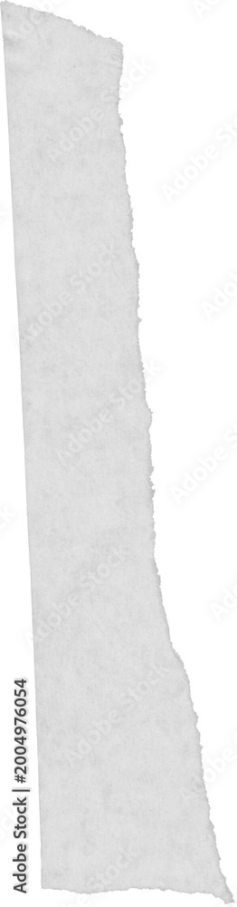 Fototapeta premium Torn piece of gray paper on a transparent background