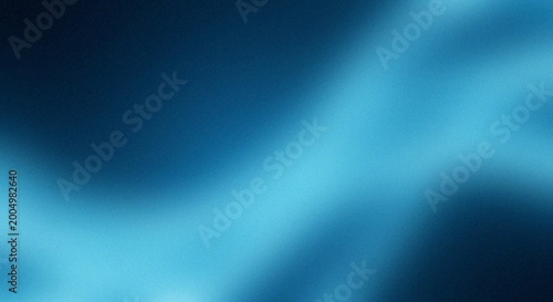 Soft gradient blue abstract background with smooth blending Grainy Noise Texture Design for Retro Poster Header and Web Backdrop
