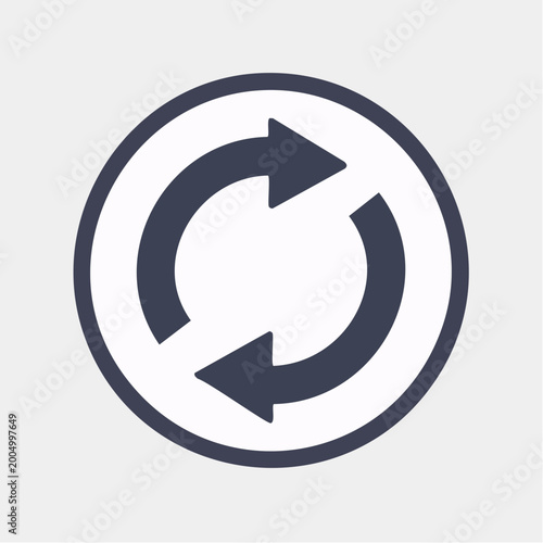 Free Download Circular Arrows Refresh Icon - GFXLoad