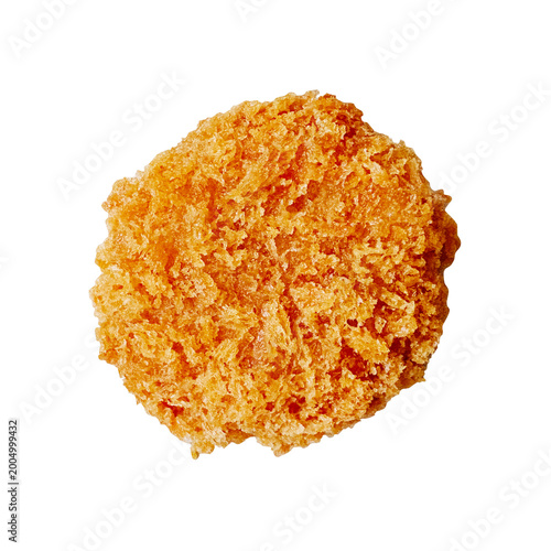 Konstfotografi コロッケ 1個の切り抜き。サクサクの揚げ物、お惣菜、お弁当の食材 (Japanese potato croquette isolated