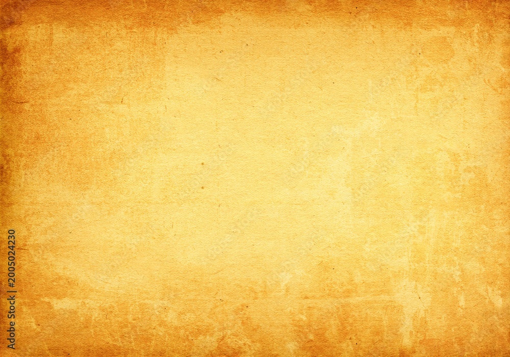 Fototapeta premium Fiery Orange Gold Chinese Vintage Kraft Paper Texture Background