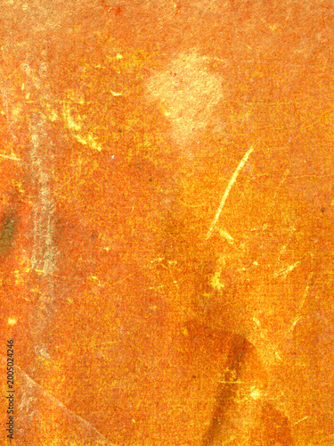 Fiery Orange Gold Chinese Vintage Kraft Paper Texture Background