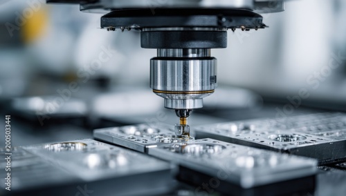 Precision CNC Machining Process in a Modern Manufacturing Facility.