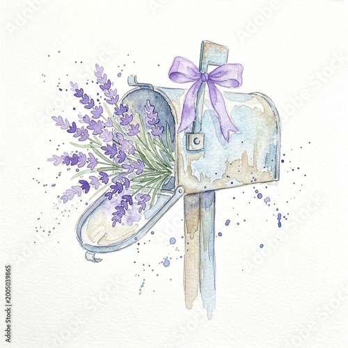 mail box with bow