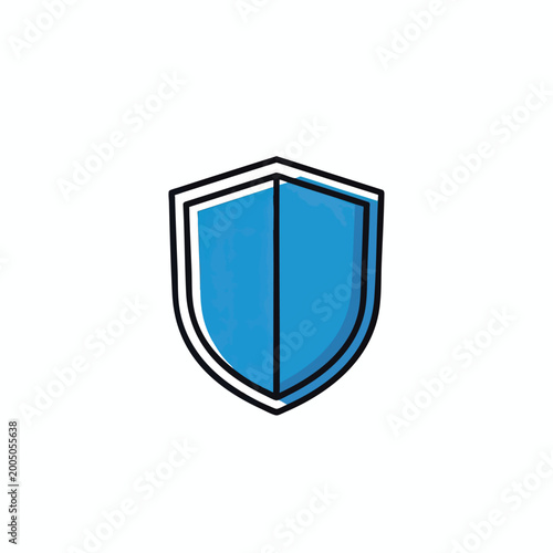Minimalist blue shield icon for cybersecurity and protection concepts. Free Download Minimalist blue shield icon for cybersecurity and protection concepts. - GFXLoad