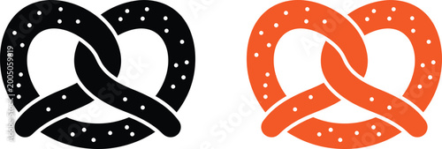 Photos Two pretzels Vector