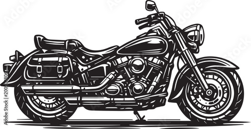 Bicycle and motorcycle vector illustration showing cycling transport vehicles with biker silhouette, speed, and vintage ride theme