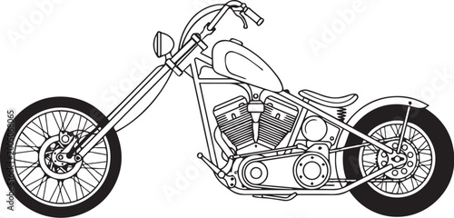 Bicycle and motorcycle vector illustration showing cycling transport vehicles with biker silhouette, speed, and vintage ride theme