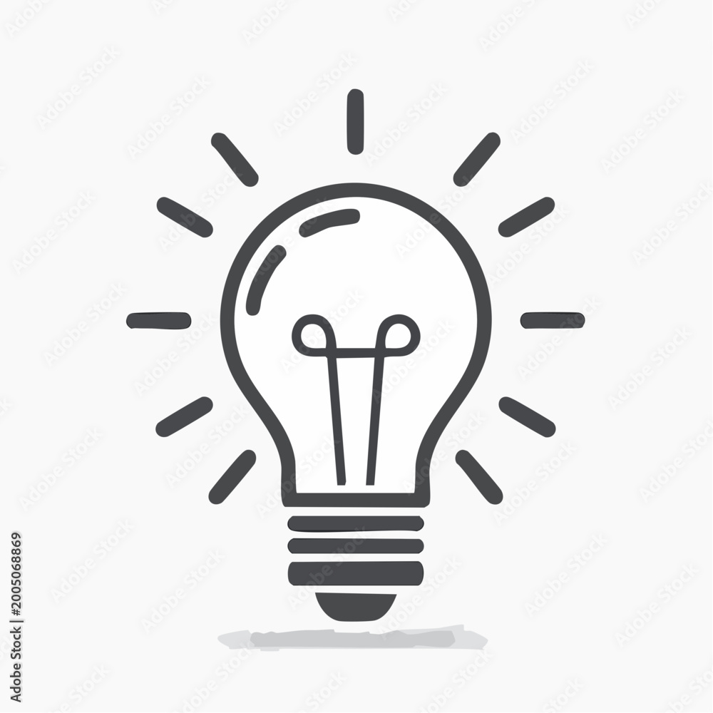 Fototapeta premium Light Bulb Icon