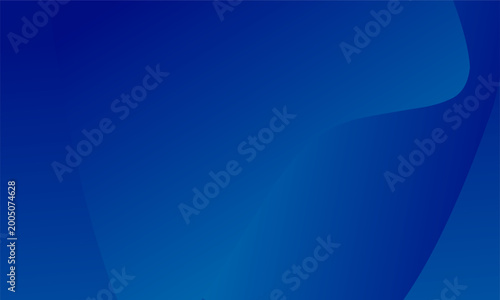 Abstract Dark Blue Fluid Gradient Background with Smooth Wavy Curves