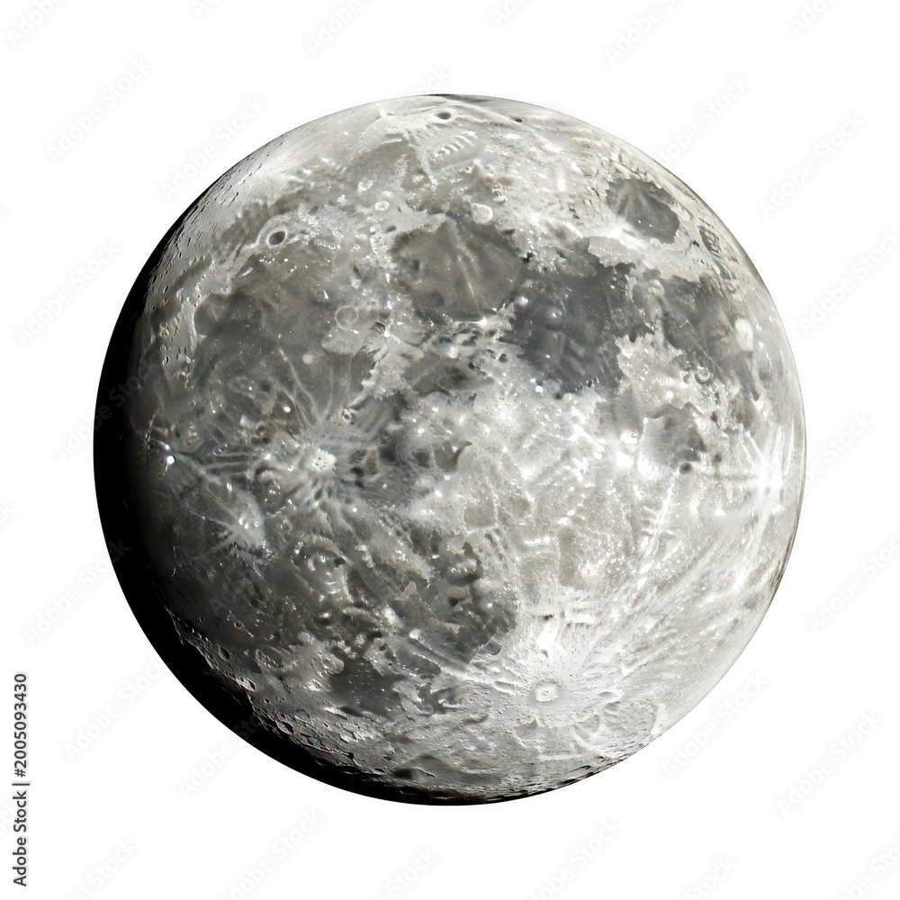 Obraz premium Full moon in a clear night sky