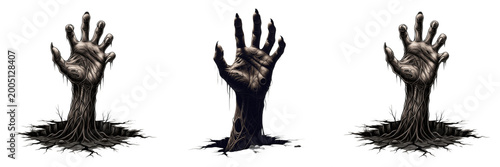Photos Zombie Undead Hand Rising from Grave Transparent PNG - Spooky Halloween Horror E