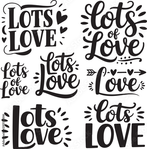 Elegant black and white love vector design with minimal hearts and clean line art style, perfect for modern branding, wedding cards, posters and social media, fully editable scalable artwork