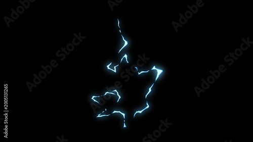 Blue lightning fx alpha channel